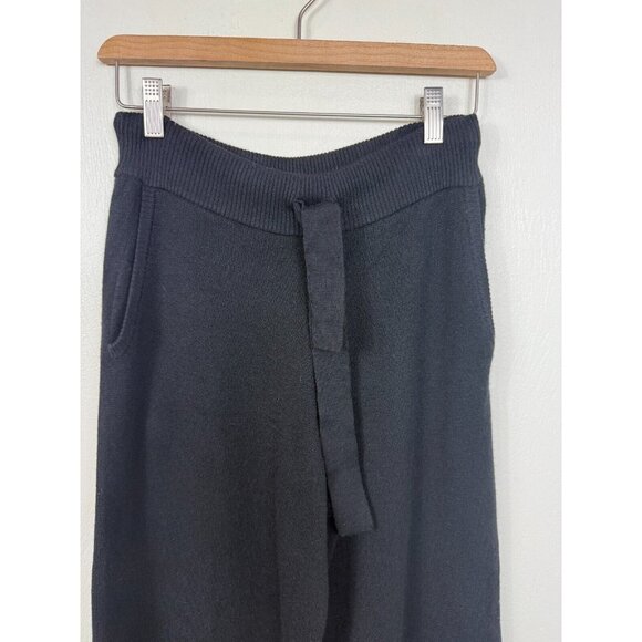 Staud‎ Womens Black Merino Wool Blend Knit Wide Leg Pants - Picture 2 of 11